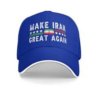 GQWJKSZ Hagamos Que Irán vuelva a ser Grande. Apoyo a la Libertad. Liberar a Irán. Democracia. Gorras Snapback para Hombres y mu