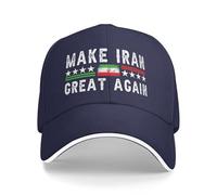 GQWJKSZ Hagamos Que Irán vuelva a ser Grande. Apoyo a la Libertad. Liberar a Irán. Democracia. Gorras Snapback para Hombres y mu