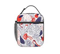 GQWJKSZ Hermosa lonchera aislada de mar,Bolsa de almuerzo reutilizable enfriador Bento Tote Bag