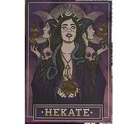 GQWJKSZ Letrero de estaño Hekate diosa del arte Hecate arte pagano mitología decoración mágica espíritu bruja libro de las sombras 8x12 pulgadas