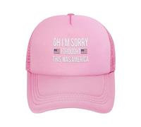 GQWJKSZ Lo Siento, pensé Que Esto era América Gorras de Camionero para Hombres y Mujeres Gorras de Malla Trasera