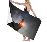 GQWJKSZ Manta de Toalla de baño de Microfibra Grande, Que llega a la Parte Superior, Toalla de Playa de sábana de baño para Deportes de natación de Viajes de Hotel Familiar, 52 "x 32"