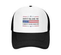 GQWJKSZ No me culpes, no voté por él. Gorra de Camionero FDT con Chistes Divertidos y sutiles anti-47 para Hombres y Mujeres.