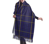 GQWJKSZ Pearson Tartan Mujer Largo y Ancho Clan Forbes Tartán Cachemira Sensación Chal Abrigo Invierno Bufanda cálida 77x27inch