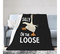 GQWJKSZ Silly Goose On The Loose Flannel Blanket Ultra Soft Micro Fleece Throw Blankets Warm Air Conditioning Lightweight Bedding for Sofa Couch Chair All Season