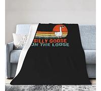 GQWJKSZ Silly Goose On The Loose Flannel Blanket Ultra Soft Micro Fleece Throw Blankets Warm Air Conditioning Lightweight Bedding for Sofa Couch Chair All Season
