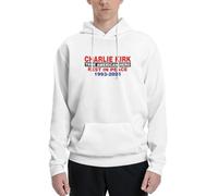 GQWJKSZ Sudadera con Capucha Unisex Charlie Kirk Un auténtico héroe Estadounidense para Hombre y Mujer. Descansa en Paz. Talla