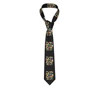 GQWJKSZ The World Is A Better Place With You In It Corbata De Animal Para Hombre Corbata De Seda Traje De Regalo De Pañuelo Gemelos De Negocios Tejida