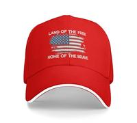 GQWJKSZ Tierra de los Libres Hogar de los Valientes Sombrero Día de los Veteranos Patrióticos Honor Militar Sombreros de Golf pa