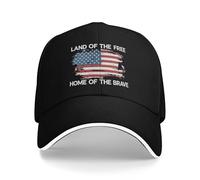 GQWJKSZ Tierra de los Libres Hogar de los Valientes Sombrero Día de los Veteranos Patrióticos Honor Militar Sombreros de Golf pa