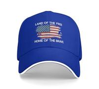GQWJKSZ Tierra de los Libres Hogar de los Valientes Sombrero Día de los Veteranos Patrióticos Honor Militar Sombreros de Golf pa