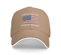 GQWJKSZ Tierra de los Libres Hogar de los Valientes Sombrero Día de los Veteranos Patrióticos Honor Militar Sombreros de Golf pa