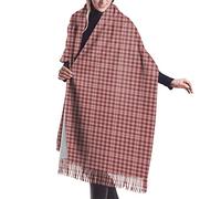 GQWJKSZ Tints of Pink Plaid0 Bufanda larga y ancha para mujer Clan Norvel Tartan Cashmere Feel Chal Wrap Bufanda cálida de invierno 77x27 pulgadas