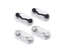 GQZ 4 Pack Magnetic Eyeglass Holder，Magnet Pin, Pins for Clothes Shirt ，Magnetic Reading Glasses Holder Name tag Badge Holder Sunglass Holder ID Badge for Men and Women