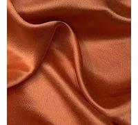 GQZJY Satén Sedoso, Tafetán De Acetato De Seda Brocado Forro Ligero Acolchado Ideal para Costura Bodas Fiestas Decoración De Vestidos Y Eventos, Ancho 1.5m(Color:Orange)
