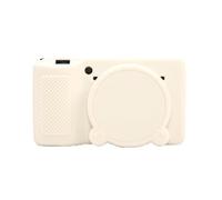 GR IIIx GR III - Funda protectora de silicona suave ultrafina y ligera para cámara Ricoh GR IIIx GR III GR3x GR3 con cubierta de lente desmontable (blanco)