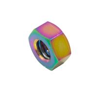 GR5 Titanium Alloy Hex Nut M4 M5 M6 M8 for Bike Motorcycle Car Boat Accessory Parts(Colorful,M8)