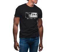 GR8Shop Aot Titan Eren Tatakae Anime Lover Camiseta de Hombre Negra Size M