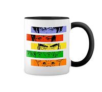 GR8Shop Cowboy Bebop Space Cowboy Blanca taza de café con RIM Negro y manija Mug