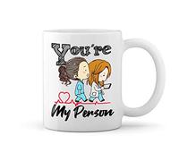 GR8Shop Grey's Anatomy You Are My Person Blanco taza Mug