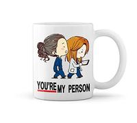 GR8Shop Greys Anatomy You Are My Person Blanco taza Mug