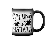 GR8Shop Hakuna Matata No Problems Taza de café negro mágico Mug