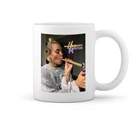 GR8Shop Hannah Montana Smoking Weed Miley Blanco taza Mug