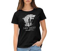 GR8Shop Not Today Arya Black Wolf Stark Catspaw Got Camiseta de Mujer Negra Size XXL