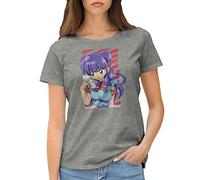 GR8Shop Ranma 1/2 Shampoo Anime Lover Camiseta de Mujer Gris Size S
