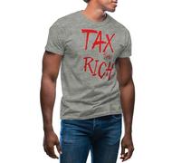 GR8Shop Tax The Rich Camiseta de Hombre Gris Size L