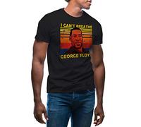 GR8Shop Vintage I Can't Breathe George Floyd Camiseta de Hombre Negra Size M