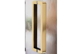 Grab Bar Round Corner with Mounting Accessories,Extra Long Door Handles for Glass Wood Metal Door, Heavy Duty Stainless Steel Paired Handles(Gold,92.5cm/36 3/8")