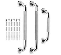 Grab Bars for Shower 3 Pack | 16 and 12 Inch Wall Handles | Anti Slip Grip