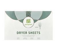 Grab Green Hojas para secadora, 80 hojas, aroma a vetiver, a base de plantas y minerales, compostables, suavizan las telas, reducen la adherencia estática y las arrugas
