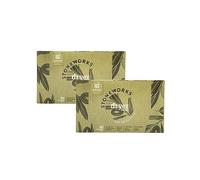 Grab Green Stoneworks - Hojas para secadora libres de crueldad animal, suaviza las telas, refresca la ropa y reduce la adherencia estática y las arrugas, a base de plantas, aroma a hoja de olivo (160