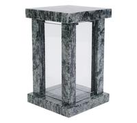 Grab-Lampe Granito Olivas Verde Friedhof-Leuchte Hecho a Mano Alto Valor Cristal