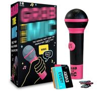 Grab That Mic - Juego de fiesta y karaoke familiar con 125 cartas de canciones divertidas para 2-10 jugadores