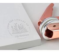 Grabado de libros personalizado | Sello personalizado de la biblioteca del libro | Library Embosser | Ex Libris | Regalo para amantes de los libros | Regalo de graduación