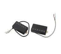 Grabado flores doble pastilla para guitarra humbucker Pastilla de repuesto para cuello y puente Pastillas de guitarra eléctrica Fácil instalación Alnico Humbucker Pastilla simple