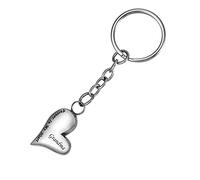 Grabado gratis siempre en mi corazón Joyería de cremación de acero inoxidable Ceniza Memorial Recuerdo Urna Colgante Llavero para papá/mamá, abuela