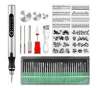Grabado Pluma, Herramientas Bricolaje Grabado, Mini Taladro Electrico Manualidades, Kit de Herramientas de Grabado Eléctrico Recargable por USB, Mini Herramientas Bricolaje Grabador para Metal