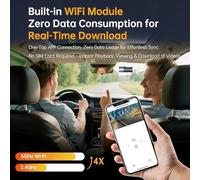 Grabador de Conducción para Automóvil - App Inteligente con Visión Remota y Gran Angular | Cámara Delantera - para Camión, Vehículo, Automotriz, Sedán, Remolque,