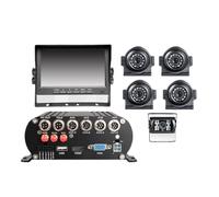 Grabador de vídeo DVR para Coche, 8 Canales, 4G, GPS, WiFi, Resistente al Agua, de Metal, con visión Nocturna, cámara de visión Frontal y Trasera, Monitor de 7 Pulgadas.(500GB Hard Disk)