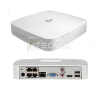 Grabador De Video IP NVR Dahua NVR4104-P-4KS2/L 4 Canales POE Hasta 8Mpx
