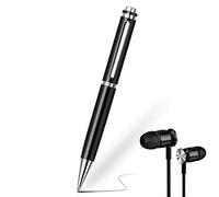 Grabador de Voz, 32GB EPILUM Bolígrafo Grabador de Voz, Mini Grabadora de Voz Espía con HD Activada por Voz, Grabación Portátil con Reproducción de MP3 con Auriculares, USB Recargable