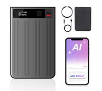 Grabador de Voz IA Qoosea, 64GB con Transcripción ChatGPT-4.0 y Mapa Mental, Control por App para Reuniones, Conferencias, Llamadas, Doble Modo de Grabación, Servicio de IA Gratis 1 Año