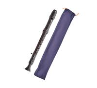 Grabadora De Agudos Estilo Inglés Instrumento Viento Profesional Negro Resina ABS Flauta Dulce Madera