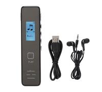 Grabadora de audio con función de reproducción, mini grabadora de voz compacta con grabación programada, doble núcleo, reducción de ruido,