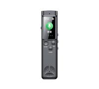 Grabadora de audio sonora - Grabadoras de voz de grabación rápida con contraseña - Grabadora HD con dos micrófonos, dictáfono de pantalla grande para conferencias, reuniones, uso por l
