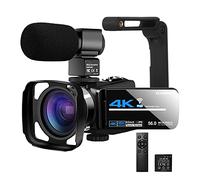 Grabadora de cámara Digital Cámara de cámara Digital vlog con cámara de Zoom Digital micrófono for grabación de vlog IR Vision Nocturna UHD 4K Webcam 5 6MP 18x Videocámara Digital